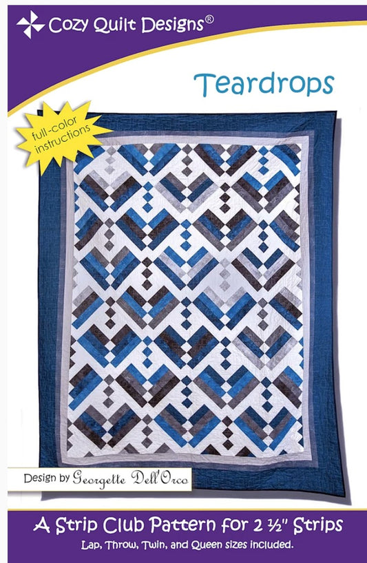 Teardrops Quilt Pattern from Cozy Quilt Designs