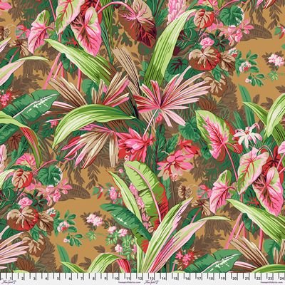 Kaffe Fassett Collection PWPJ126.BROWN Jungle Brown from Free Spirit Fabrics Sold by the Half Yard