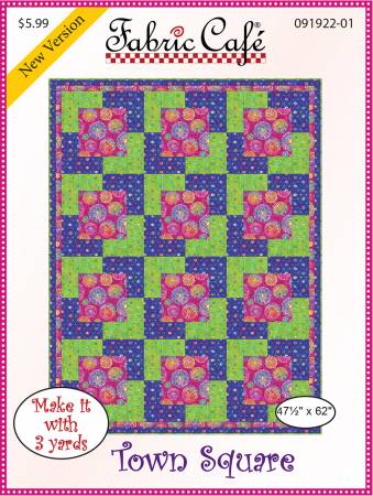 Town Square 3-Yard Quilt Pattern from Fabric Cafe