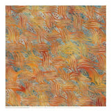 Copperfield Waves and Bubbles Orange Flame 512201285 Batik Yardage from Island Batik Sold by the Half Yard