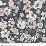 Cosmos Field in A Liberty Flower Show Pebble SKU: 01666830A from Riley Blake Sold by the Half Yard