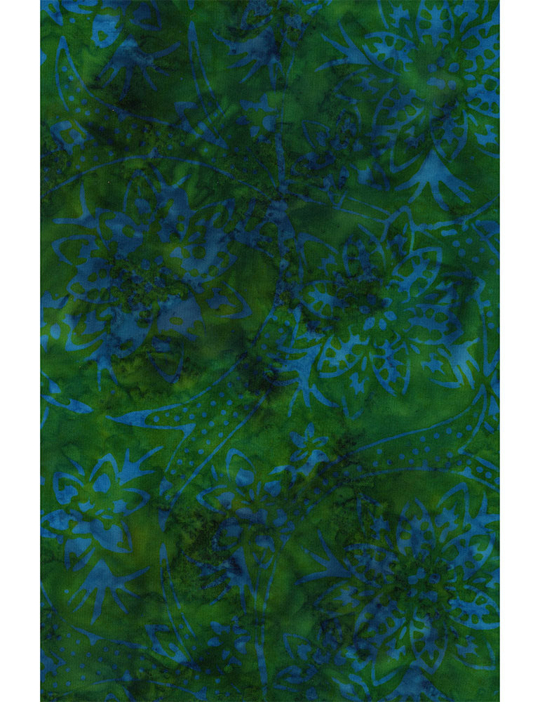 Tonga Holiday Batik - Emerald from Timeless Treasures Sold by the Half Yard