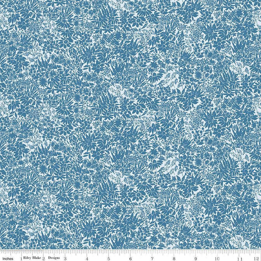 Rocky Mountain Wild Flowers Blue from Riley Blake Sold by the Half Yard