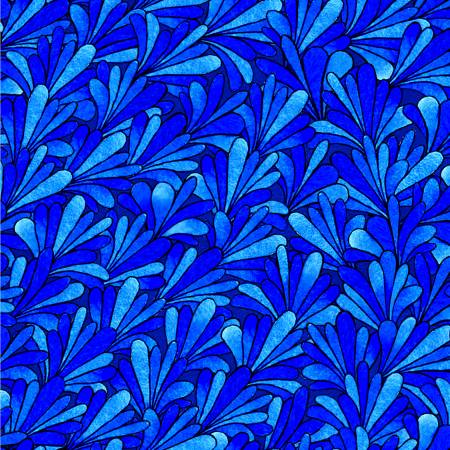Bikini Martini Fans Blue by Natalie Seaton for Oasis Fabrics Sold by the Half Yard