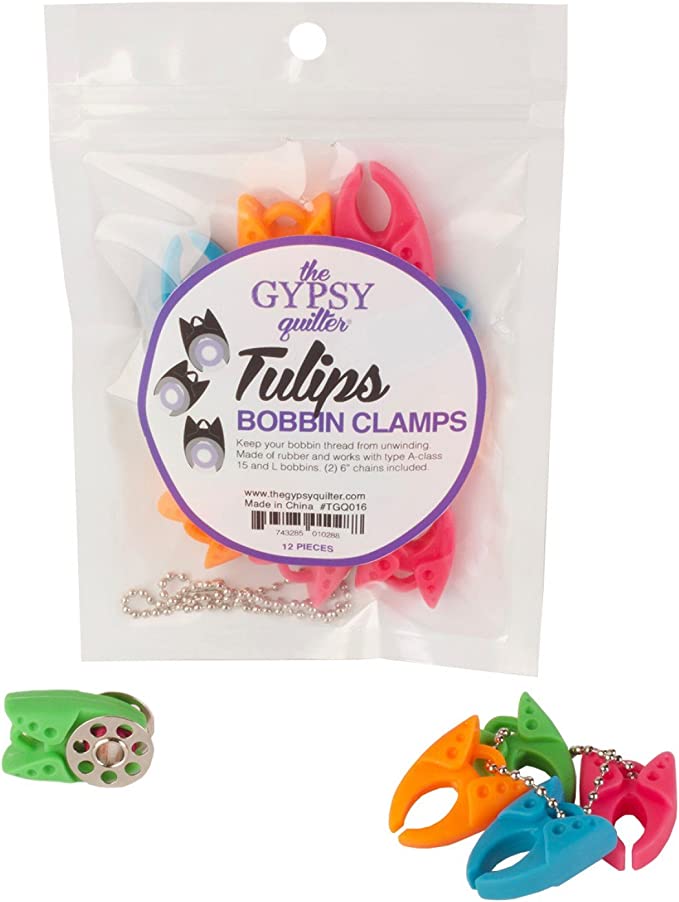 Gypsy Quilter Bobbin Clamp Bag - 12ct