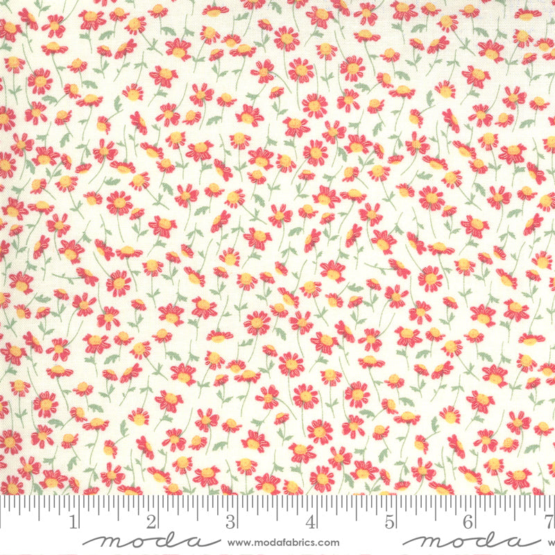 Break of Day Ivory (Sweet Chamomile Floral) from Moda Fabrics Sold by the Half Yard