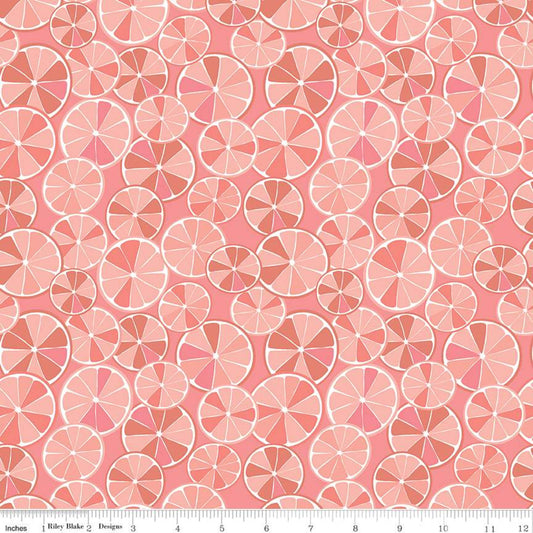 Grove Slices Grapefruit from Riley Blake Sold by the Half Yard