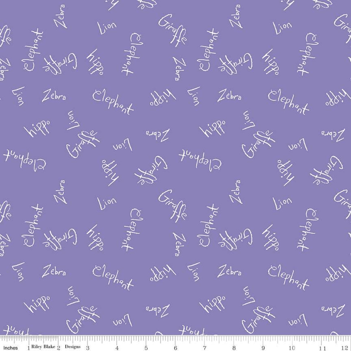 SALE! Colorful Friends Words Wisteria from Riley Blake Sold by the Half Yard