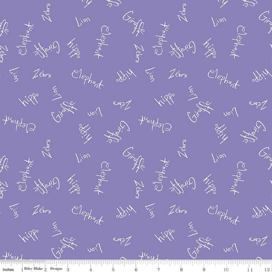 SALE! Colorful Friends Words Wisteria from Riley Blake Sold by the Half Yard