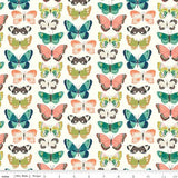 Midsummer Lane Meadow Flutter Cream from Riley Blake Sold by the Half Yard