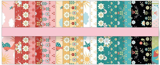 SALE! Chick-a-Doodle-Doo by Poppie Cotton 2.5 inch strips