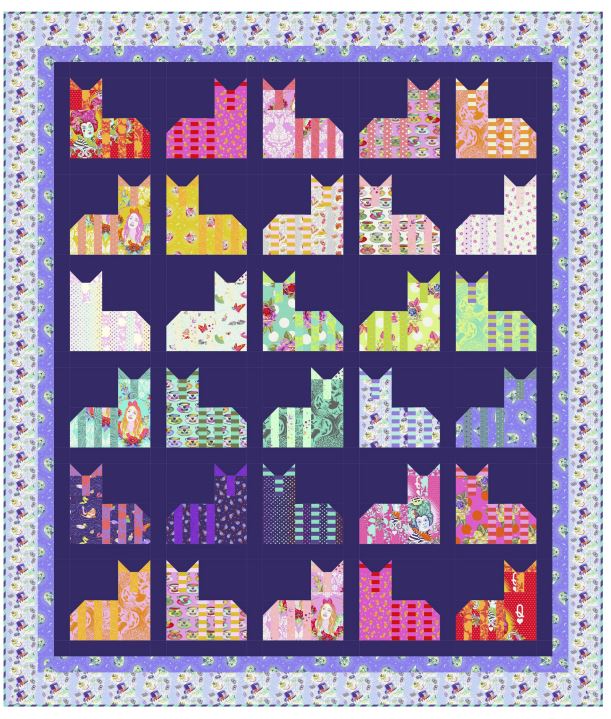 Free Spirit Fabrics Cheshire Cat Quilt (Free Pattern)