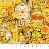 Color Collage - Yellow from Northcott Sold by the Half Yard