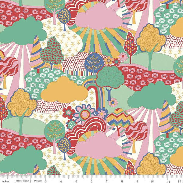 Carnaby Sunny Afternoon in C from Riley Blake Sold by the Half Yard