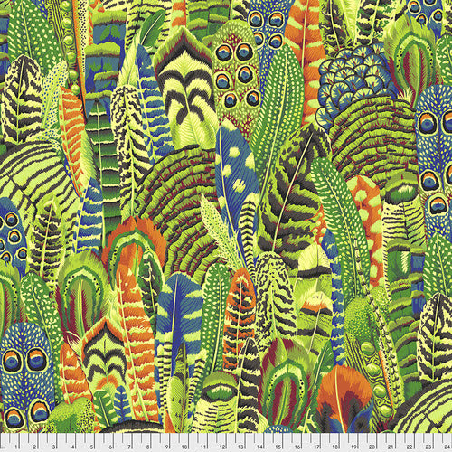Feathers - Lime (Kaffe Fassett) Sold by the Half Yard