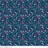 Garden Party Foliage Navy from Riley Blake Sold by the Half Yard