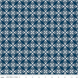 Garden Party Trellis Navy from Riley Blake Sold by the Half Yard