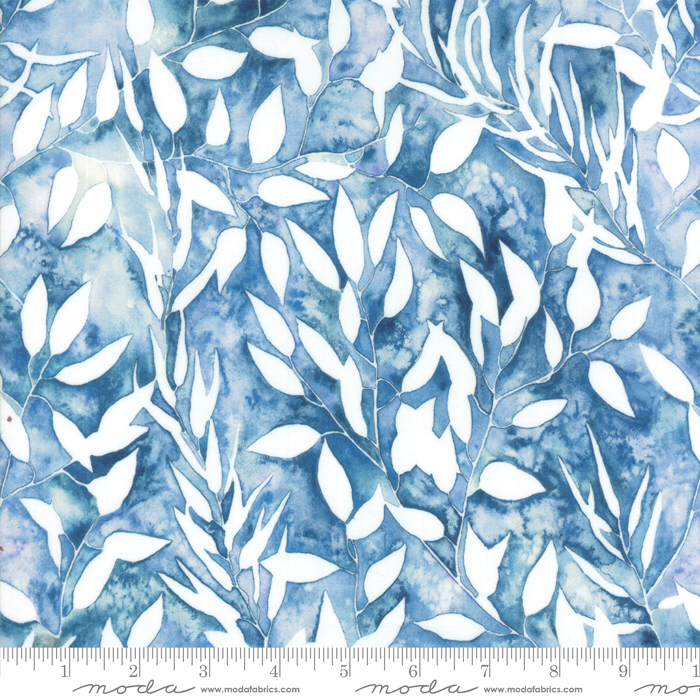 Brightly Blooming Blue from Moda Fabrics Sold by the Half Yard