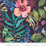 Brightly Blooming, Flower Party, Navy 8430-12 from Moda Fabrics Sold by the Half Yard