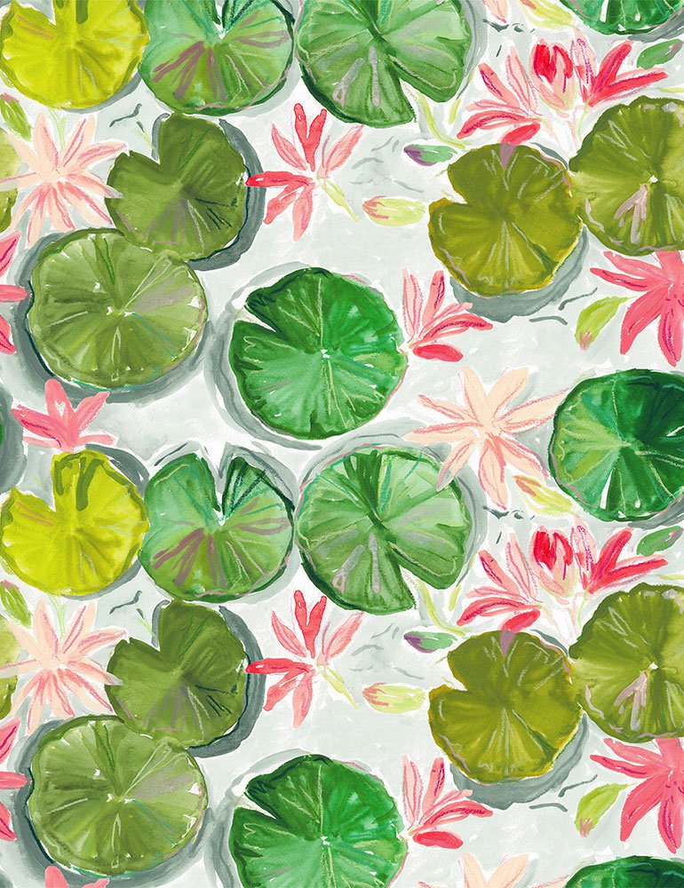Lily Pads by DearStella Sold by the Half Yard