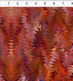 Marble Essence Florence Red by In The Beginning Fabrics Sold by the Half Yard