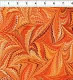 Marble Essence Genova Orange by In The Beginning Fabrics Sold by the Half Yard