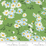 Story Time Real Daisy Green from Moda Fabrics Sold by the Half Yard