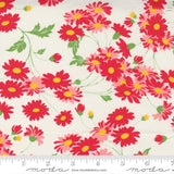 Story Time Real Daisy White from Moda Fabrics Sold by the Half Yard
