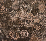 Floral Forest Brown Sold by the Half Yard