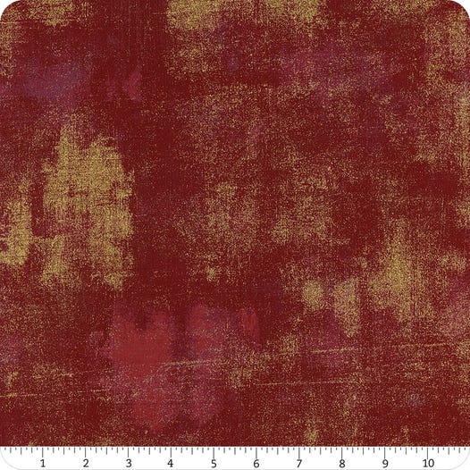 Grunge Burgundy Metallic from Moda Fabrics