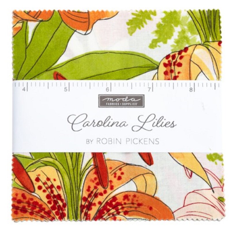 Carolina Lillies 5" Charm Pack by Robin Pickens from Moda Fabrics