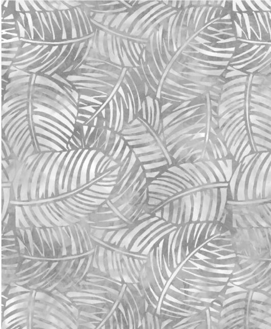 WIDE Back Gray Palm from Wilmington Prints 108" wide Sold by the Half Yard