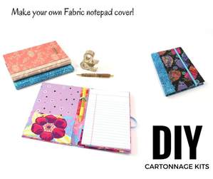 Colorway Arts Cartonnage Fabric Notepad Cover