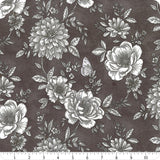 Belle Enchanted Garden once Upon a Time Graphite by Windham Fabrics Sold by the Half Yard