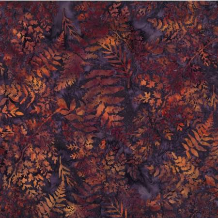 Aubergine Bali Batik U2489H-631 by Hoffman Fabrics Sold by the Half Yard