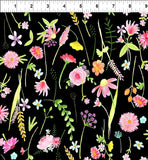 Flower Market Large Flower Multi by In The Beginning Fabrics Sold by the Half Yard