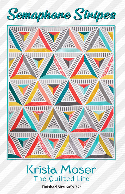 Semaphore Stripes Quilt Pattern by Krista Moser