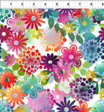 A Groovy Garden - Small 3AGG1 by In The Beginning Fabrics Sold by the Half Yard