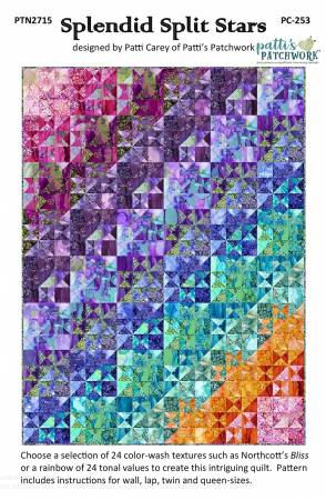 Splendid Split Stars Quilt Pattern