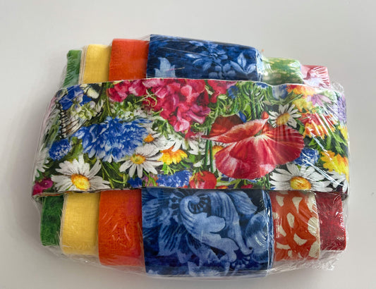 Summer Flower Field Junior Jelly Roll 2.5" Strip Bundle