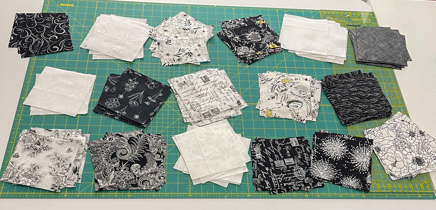 NEW BUNDLE! FREE CUPCAKE MIX #3 with Purchase of Bea's Custom 5" Pre-Cuts ~ Black & White