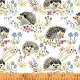 Happy Hedgehogs White from Windham Fabrics
