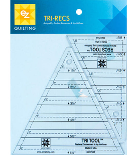 Tri Rec’s Triangle Rulers by EZ Quilting