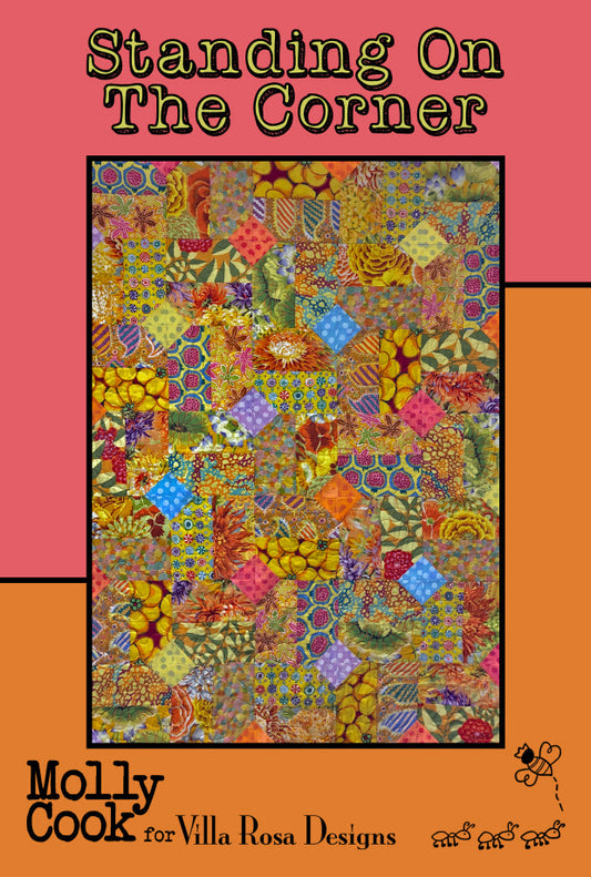 Standing on the Corner Quilt Pattern by Villa Rosa Designs