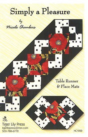 Simply a Pleasure Quilt Pattern - Table runner or Placemats