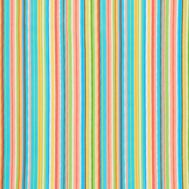 Multi Alphabits Stripe by Michael Miller Sold by the Half Yard