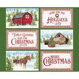 Monthly Placemats December 36" Panel - set of 6 placemats - by Rile Blake Designs Sold by the Half Yard