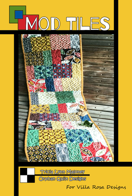 Mod Tiles Table Runner Quilt Pattern by Villa Rosa Designs