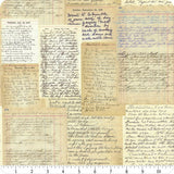 Junk Journal Parchment Pages 7419-12 by Moda Fabrics Sold by the Half Yard