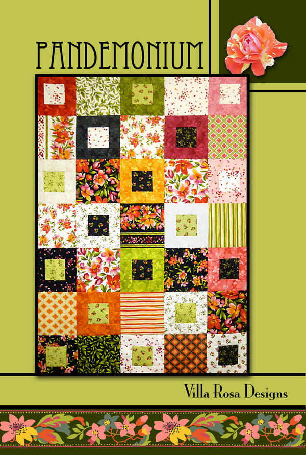 Pandemonium Quilt Pattern by Villa Rosa Designs